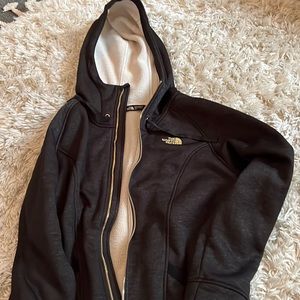 Womens North Face fur Lined hoodie